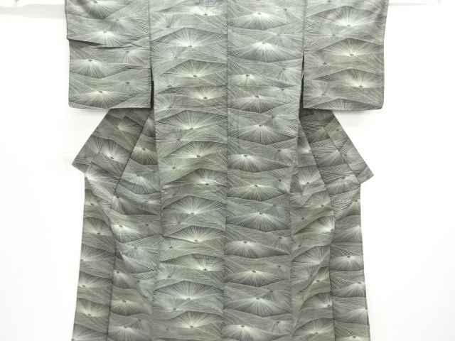 大正ロマン　紗松模様着物